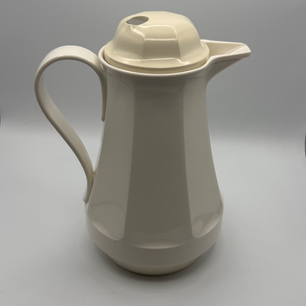 Thermos Carafe Pitcher Unisex 1L Cream Good Vintage Christa No. 430 West Germany